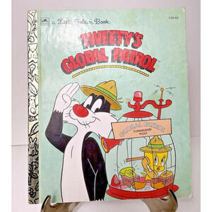 Vtg Tweety's Global Patrol Little Golden Book #110-82 First Edition 1993